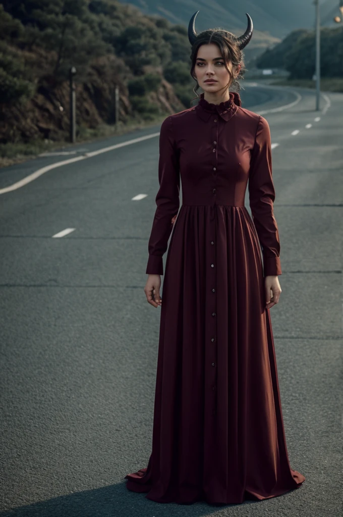 A dress inspired by the devil uma but with current clothes