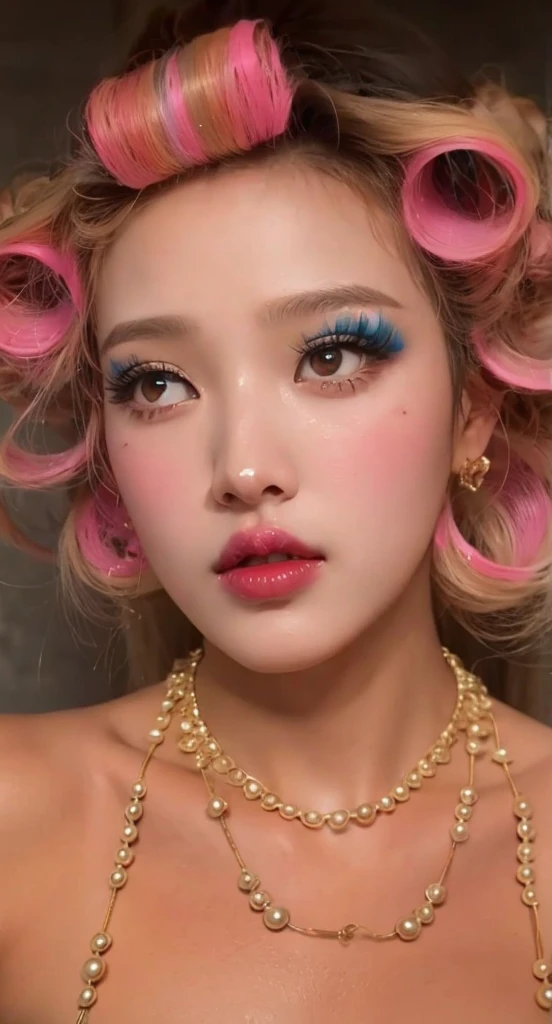 Wonyoung do IVE face, photo realist, ultra HD, 8K, big and juicy lips