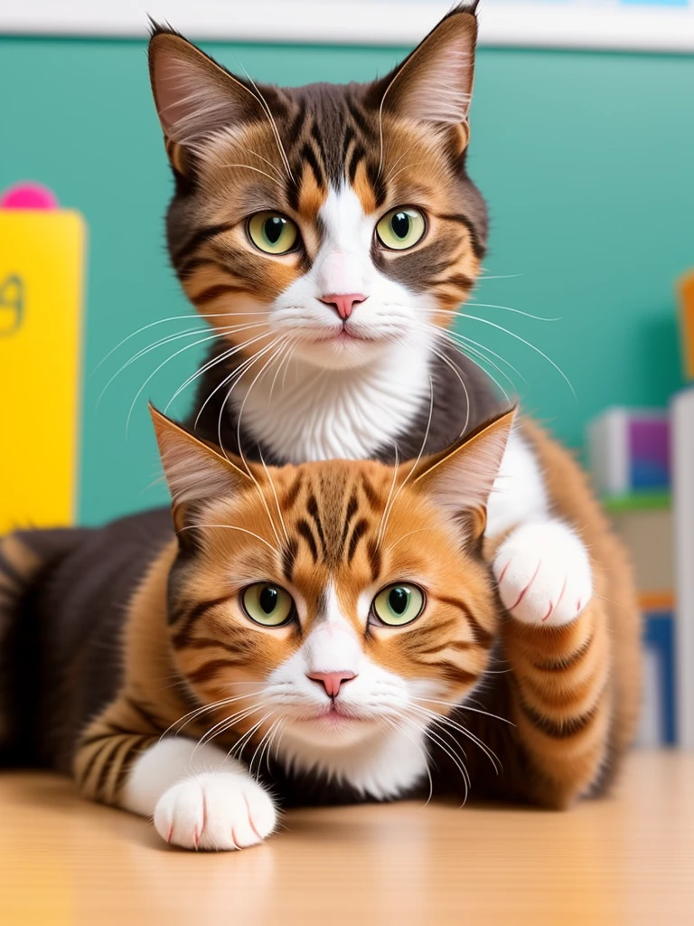 create a cat as if it were a crying student who pooped his pants in class