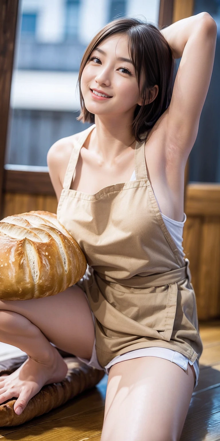 (((Low - Angle:1.4)))、((One hand raised))、((She is wearing a colorful and pop blouse and apron.)),(;have big bread))、(((Spread your legs:1.4)))、,(((beautiful armpits:1.2)))、High resolution、Bakery、-yeld gismile、Finished as in the picture、white and beautiful skin、Focus on small breasts、((beautiful５This finger))、Bakeryの制服を着ています、最high quality、High resolution、Very detailed、masterpiece、Live Shooting:2、Genuine:2、photoGenuineistic:2、very delicate and beautiful、Fine details、Textured skin、Full Shot、、(beautiful face:2)、hot pants、Putting on makeup、Perfectly balanced legs:1.5), Looking at the camera, Angle from above, (((hot pants))), High resolution、未来のBakery、Delicious bread that women will love、Looking at the camera、smile、Finished as in the picture、、(((I have a big loaf of bread)))、(((cute smile)))、((((Eat delicious bread)))))、((I love bread))、(front focus piece:1.3), 
、Cute Apron、Rainbow Apron、Bakeryの制服を着ています、明るすぎるNatural light、Shining sunlight、最high qualityのディテール, Japanese Girls,1 girl, 8K, RAW Photos, 最high quality, Ticker:1.2, Very detailedなRAWカラー写真, Professional photos, (reality, photoGenuineisticです:1.37), (Very detailedな皮膚:1.2), 超High resolutionな, (Lenz 50mm),,絶妙にFine grain,Look at the person watching,Pretty face, Just Mile:1.05),Wide Hips,Straight hair,,Light pink inner color、 white and fine skin、(Very detailedな8K cg:1.2), (hyper Genuineistic:1.35), (photoGenuineisticです:1.45), (reality:1.4), 

(背景はBakery:1.1)、Sexy upward glance, 、Very detailed、masterpiece、最high quality、Ultra-high resolution energy A、8KのHigh resolutionにより、Transparency as shown in the photo、Fine grain、Expression of gradation、Perfect anatomical figure ,hard disk、Ticker (English) 、 Nikon Z9 80mm Lens ,、明るすぎるNatural light、Shining sunlight、、Ultra slim body、Slender model figure、beautiful姿勢、, 最high quality, 8K, RAW Photos, Confused, Award-winning portraits, shy smile, shy smile, , Delicate girl,, Digital SLR, View your viewers, Frank, Sophisticated, Thin arms, Professional Lighting, Film Grain, chromatic aberration, (Fine grainと顔:1.0), Live Shooting、(((A portrait of extreme beauty)))、((Glowing Skin))、1 girl、16 year old beautiful girl from Prague、Bright expression、((Platinum Blonde Hair))、[Big blue eyes that sparkle like jewels]、Shiny skin、silky super long Straight hair、eyeliner、beautiful前髪、Hair around the eyes、最high quality、Very detailed、Film Light、Intricate details、High resolution、Very detailed))、Detailed Background、8KUHD、Digital SLR、Soft Light、high quality、Film Grain、Fujifilm XT3 、Shallow depth of field、Natural light、(((Spread your legs:1.4)))、Pieces fly、High resolution、Bakery、16-year-old girl、smile、Finished as in the picture、white and beautiful skin、Focus on small breasts、最high quality、High resolution、Very detailed、masterpiece、Live Shooting:2、、neon hair clip,masterpiece、最high quality、
One girl,Ives Girl,beautiful照明,(((Anyone can see the D logo.:9)))