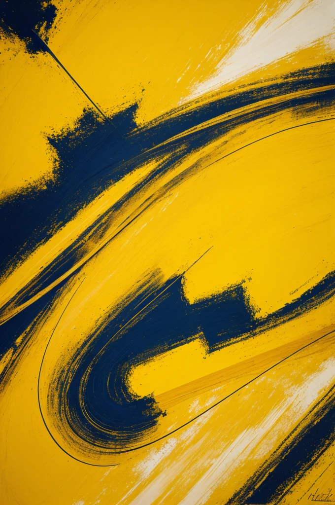 Abstract art using mostly yellow