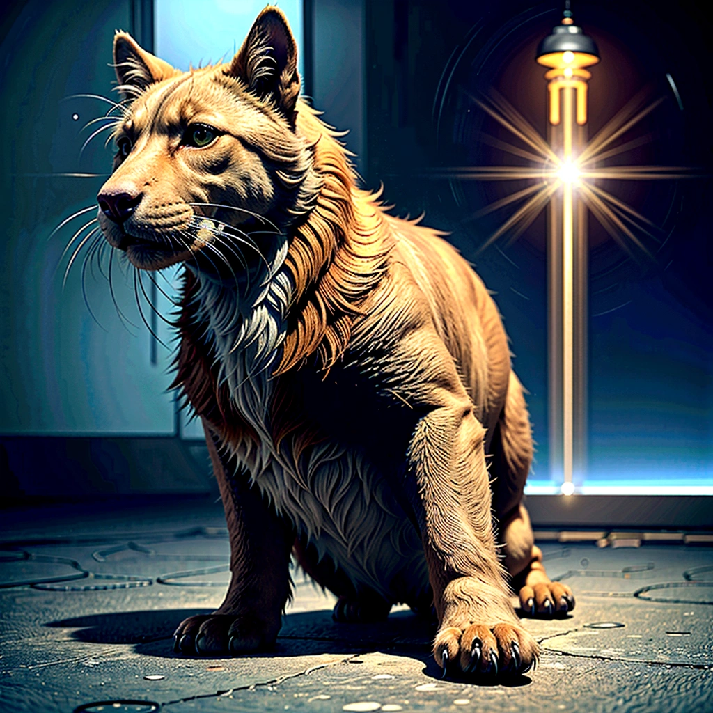 pets in heaven, deep color, realistic, wide screen, intricate detail, splash screen, complementary colors, realistic concept art, Unreal Engine 5 volumetric lighting", dynamic lighting hyperdetailed