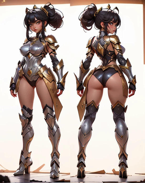 (Masterpiece), (Best Quality), (1 Girl), Girl in Golden Armor, Cool Pose, Battlefield Background, Fire Background, Saint Seiya Armor, Messy Hair, Broken Armor, Ragged Clothes