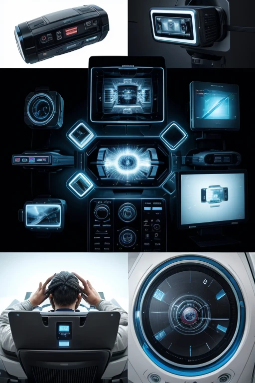 Collage of technology in the future