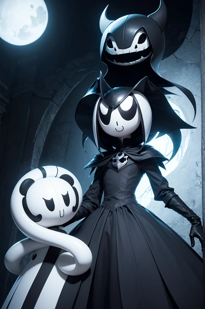 Thumbnail chamativa para youtube com personagem de hollow knight