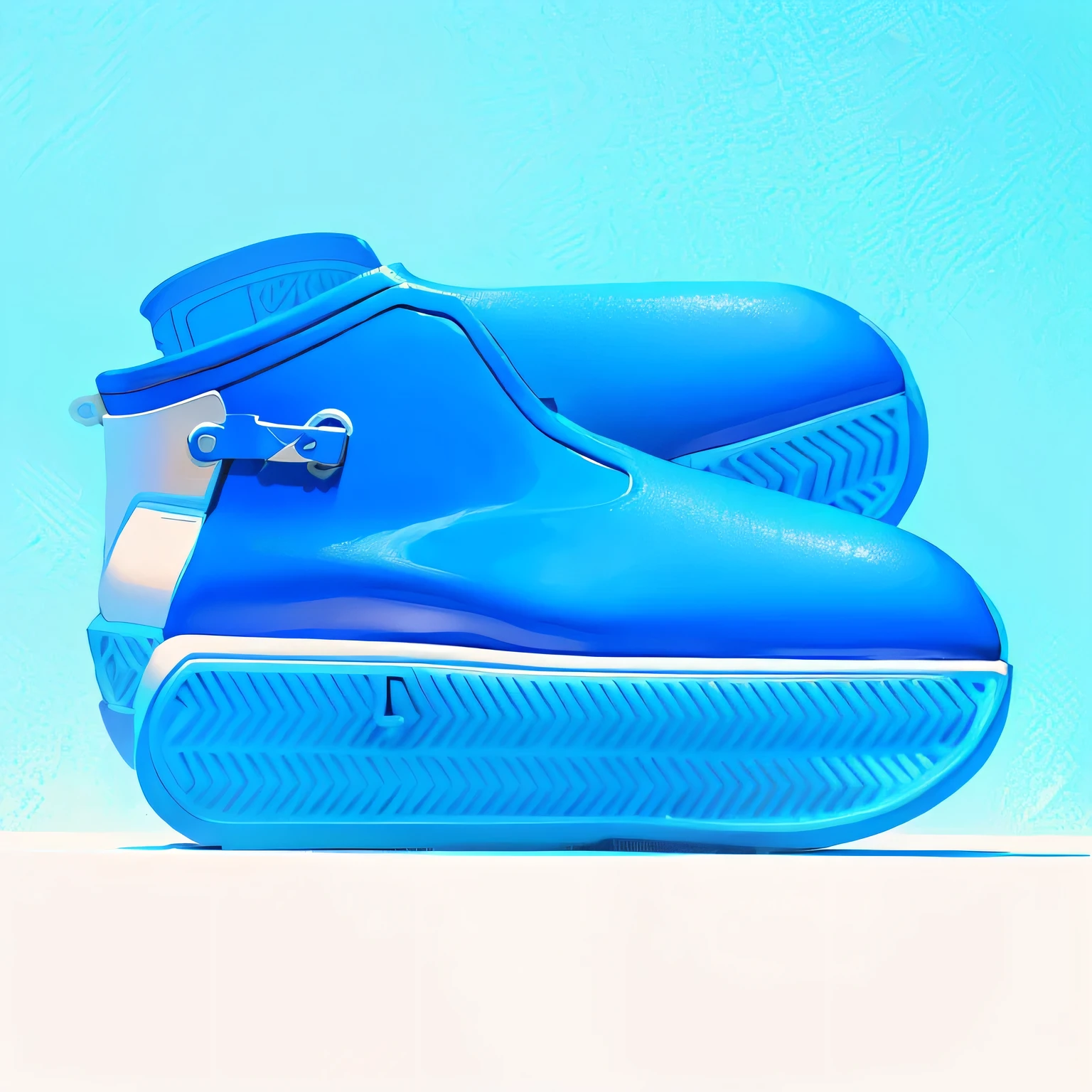 a close up of a pair of blue shoes on a white background, silicone layer, silicone skin, blue sky, royal blue, Accurate shot, Accurate shot, light blue, blue shoes, handbook, 360º, medium blue, light blue, chic, Black Blue, rainny, grown-up, blue color, standard