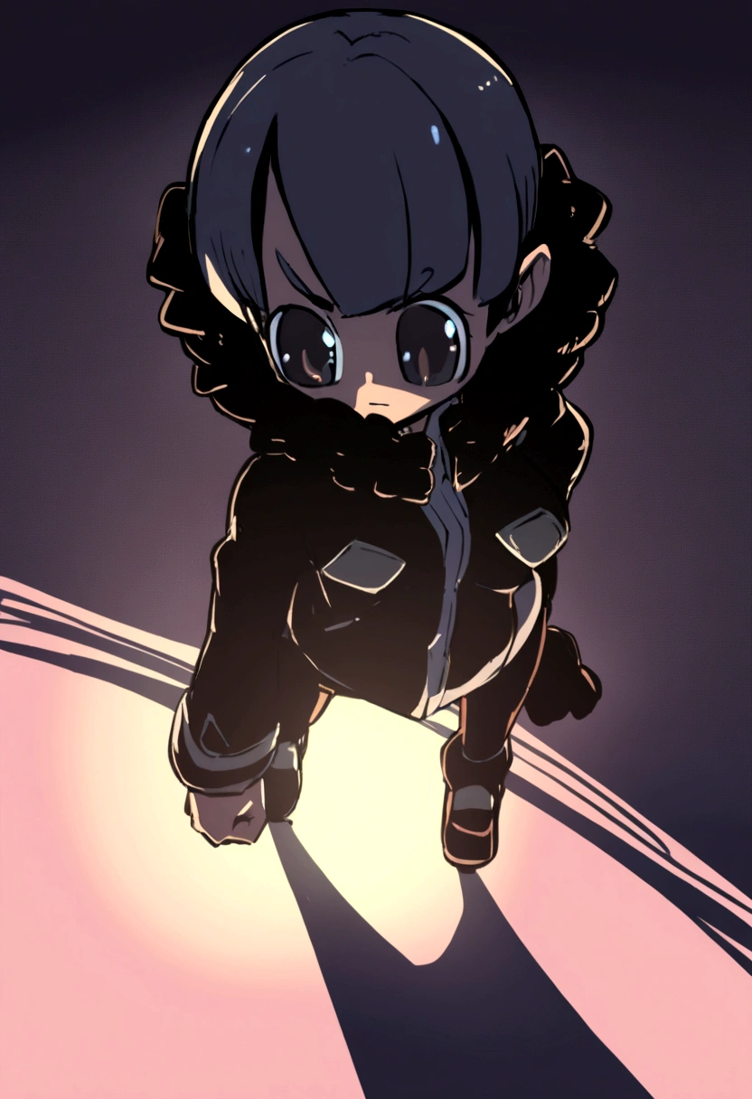 1 girl, in manga style,"gachiakuta"style 