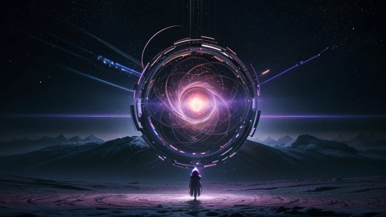 As I approach the ancient stone portal, My eyes struggle to comprehend the impossibly complex hieroglyphics and fractal-like patterns etched into its surface.. They seem to change and transform before my eyes, cyclically changing in ways that no human mind could fully comprehend.
Crossing the ink void, I feel an immense feeling of rush. Suddenly, An explosion of indescribable colors and shapes surrounds me, sparkling lights and geometric shapes far beyond the limits of normal perception. It&#39;s like I&#39;m being flung through the kaleidoscopic heart of a cosmic mandala.
Landing in a realm outside of all concepts of time and space, I gaze upon an infinite expanse of alien landscapes beneath violet skies. Crystalline forests with prism-like foliage radiate celestial halos of light. Rivers of liquid chrome wind through otherworldly terrains. Sentient galaxies hover overhead, intelligences inhabiting entire star systems look down curiously.
From a distance, still impossibly vast, hovers the cosmic Eye - adorned with Stygian fractal petals whose infinitesimal patterns contain endless nested realities. To contemplate its abyssal depths is to understand the naked and raw foundation of creation itself..
Around me are beings of pure thought and energy, blinking in and out of quantum superposition faster than any earthly eye could register. They chitter in a resonant language of harmonics and waveforms, trying to welcome me into this plane beyond all existence.
As wondrous views flood my consciousness, I remember - this is but a fraction of the wonders a human mind can experience in the realms beyond the portal. What awaits challenges the imagination, but invites us to try.