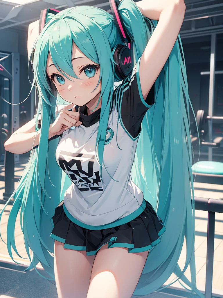 hatsune miku, gym