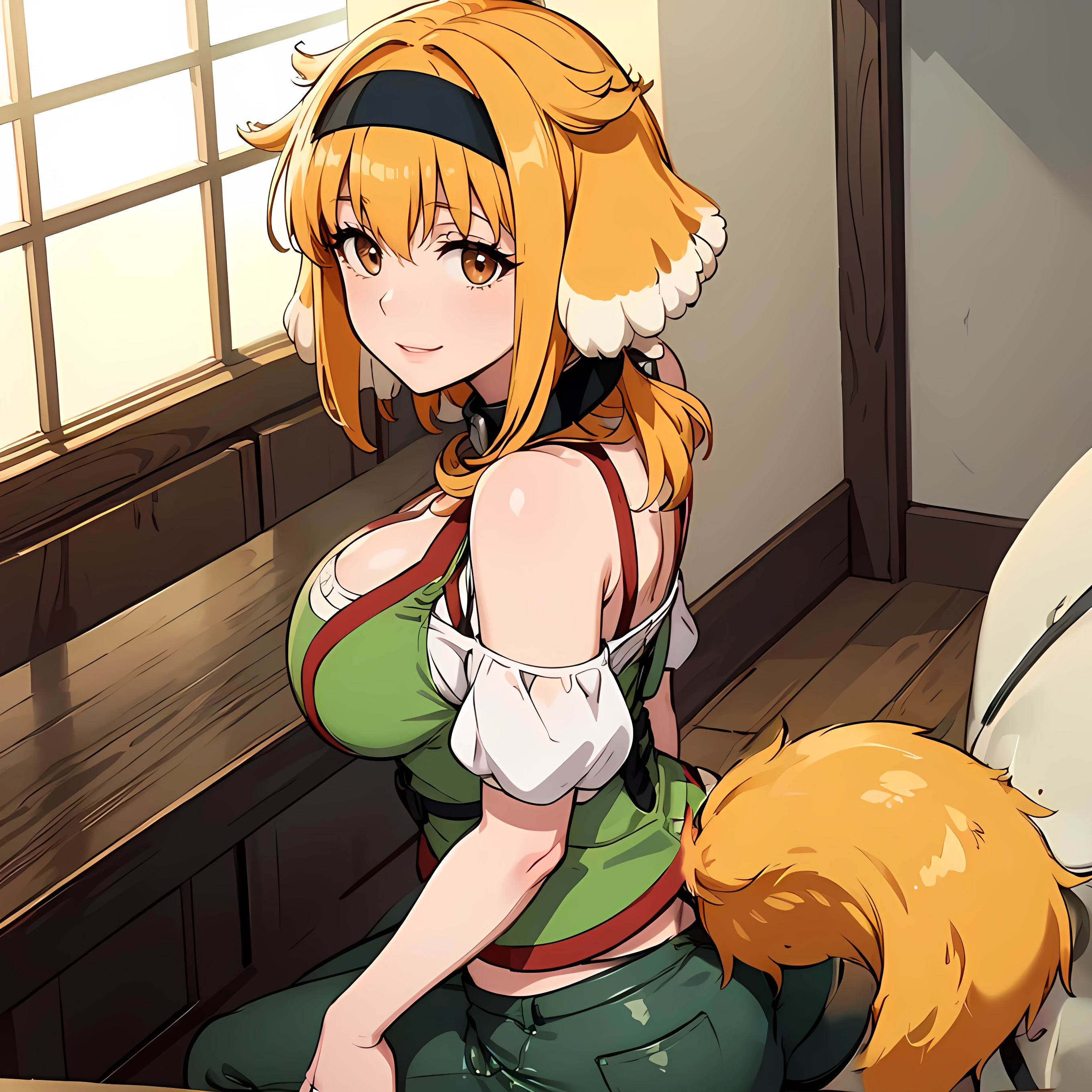 dog tail above butt