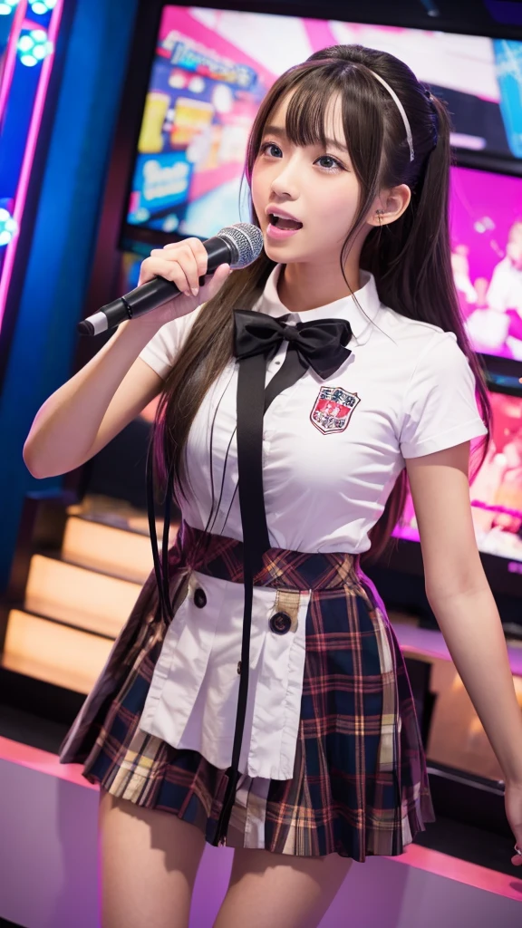 High school girls、karaoke、Excited