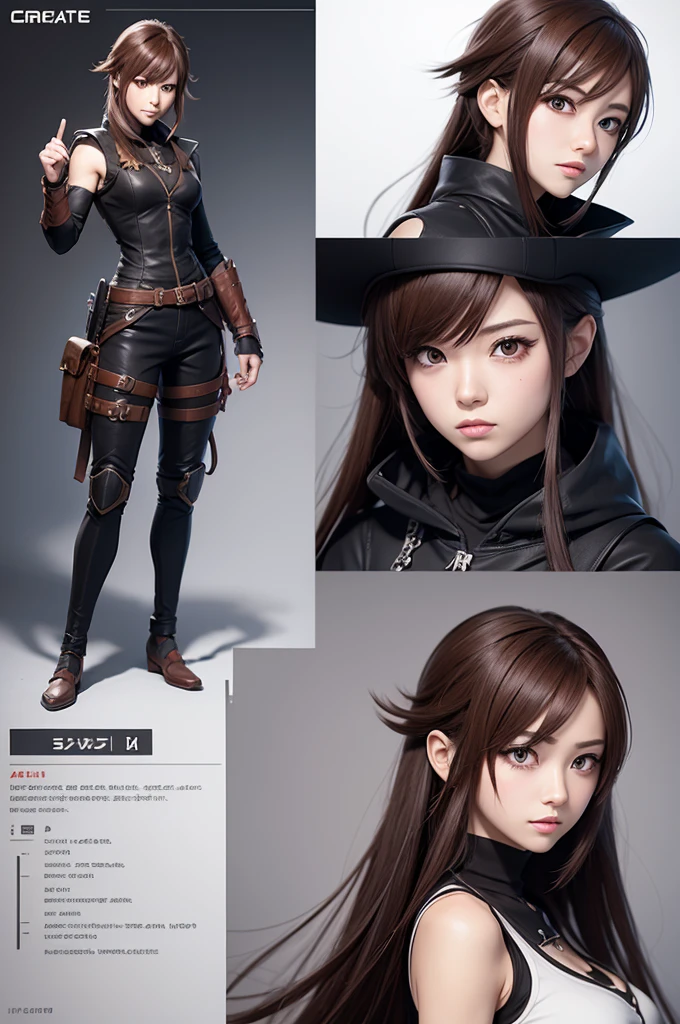Create a character from a famous game in 2d anime style