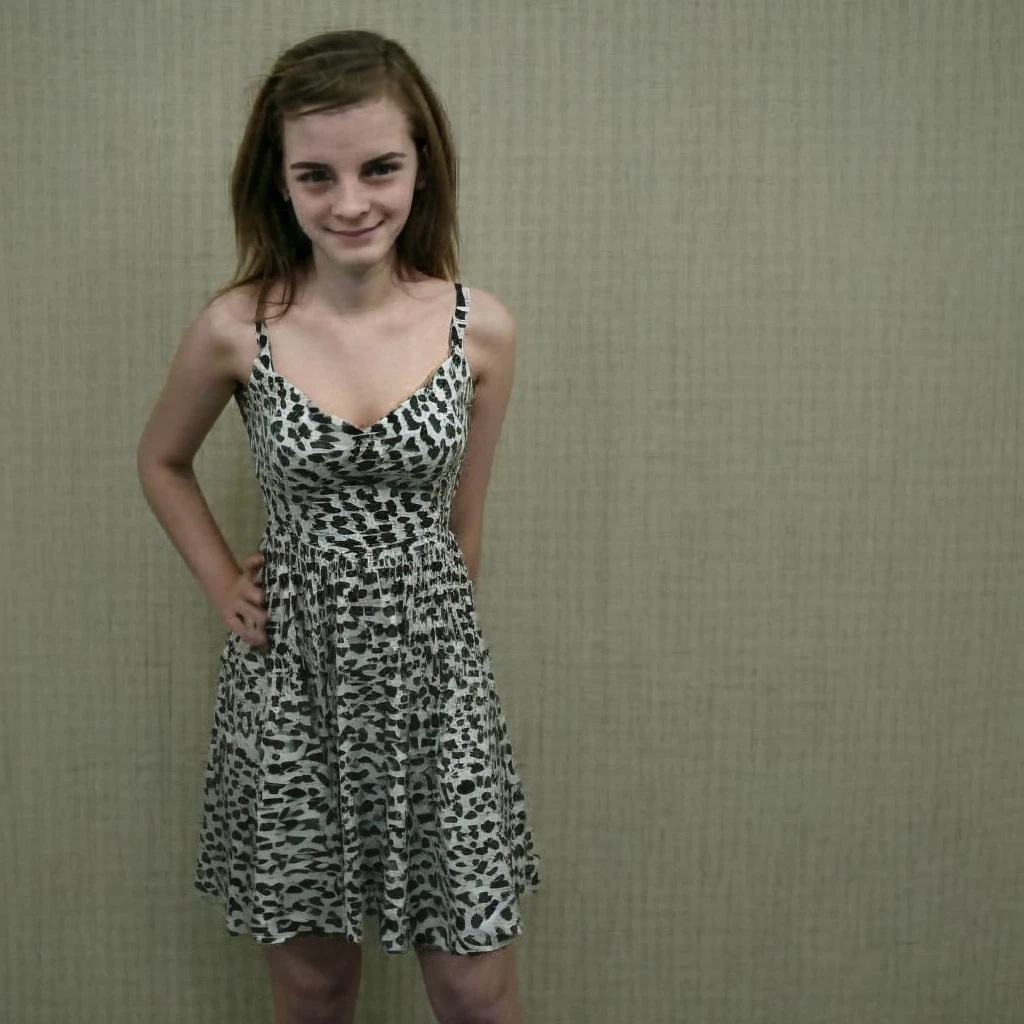 grainy,webcam photo,lowres,((emwt)) posing for the camera,smiling,dirty dress