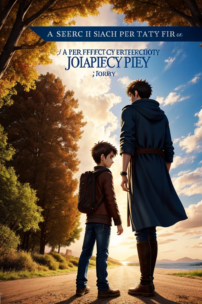 A cover for this title In Search of Authenticity: The journey of a perfect boy". 2D