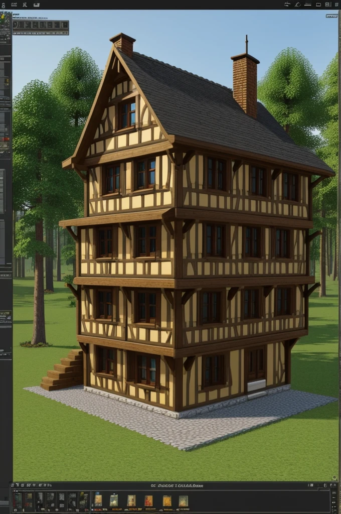 I need you to generate a german style medieval home, im gonna be building this in roblox studio so send me a good foundation so I know where to start