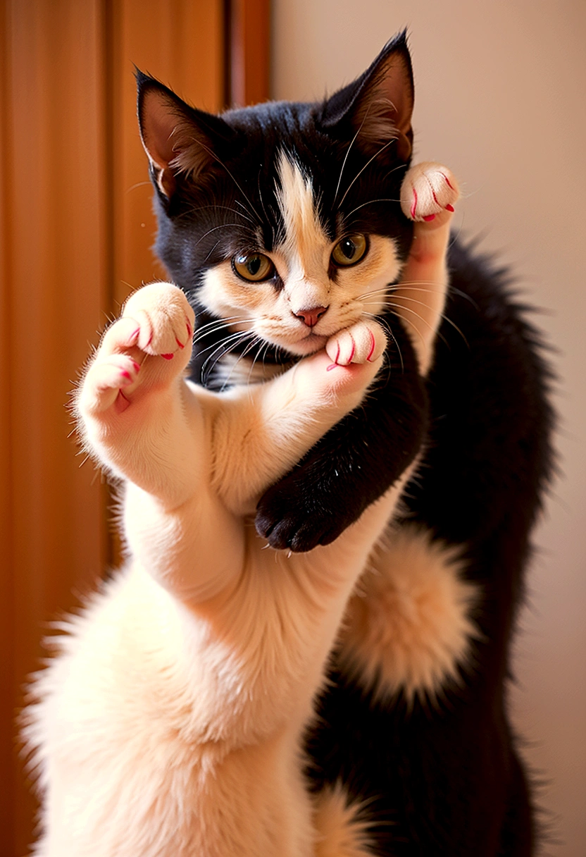 Cute cat, playing，