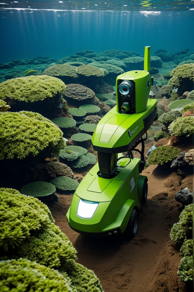 Robot that plants algae in the ocean
