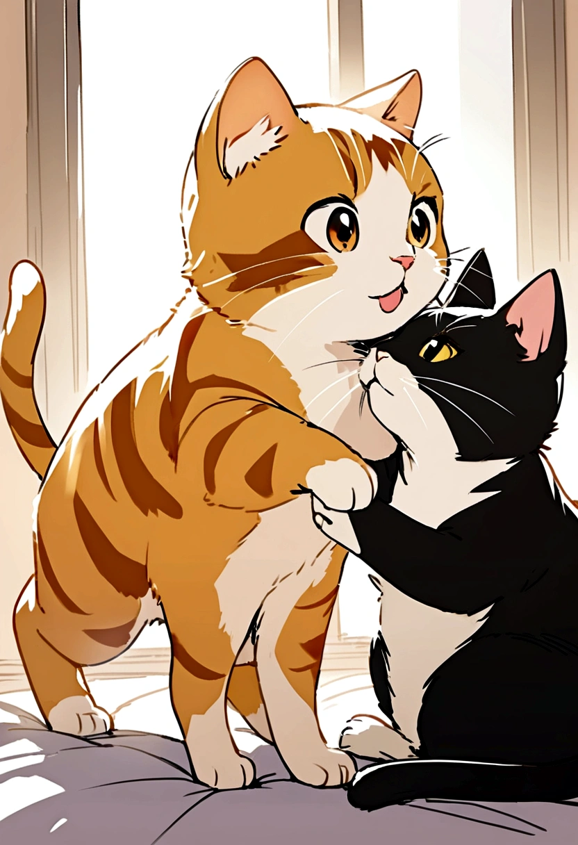 Cute cat, playing