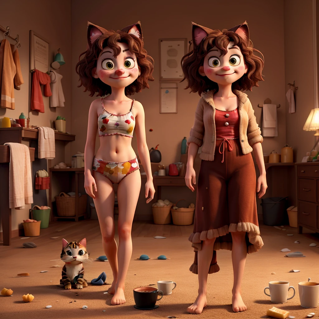 I woke up in the morning, with messy hair,
I looked in the mirror, I thought: "This is complicated".
I spilled the coffee, burned my bare foot,
And the cat looked at me, as if I were a clown.