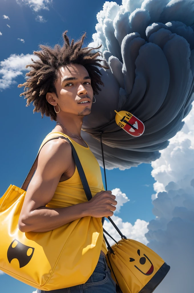 Make Toninho a tornado with an emoji bag