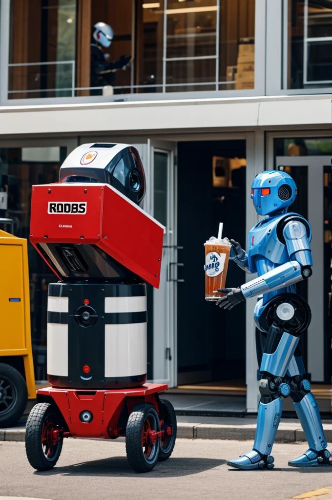 Robots delivering drinks