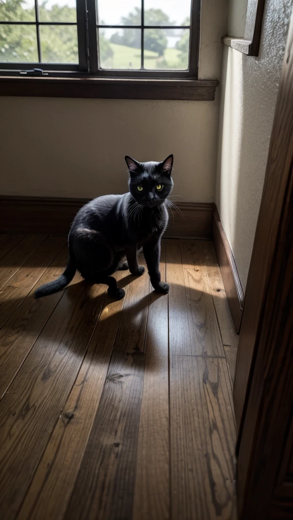 Spawns a black cat living in an old house in the countryside