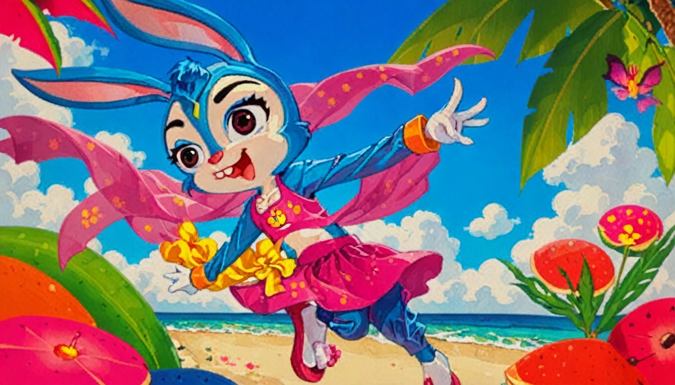 Judy Hopps的肖像, Judy Hopps, Astrie Lohne, SFW version, I hate you, Virus, rossdraws cartoon ，Solitary,Animal ears,open mouth,Rabbit ears,white backgrounmorality,Smile,simple backgrounmorality,hairy,Happy,1 girl,，，Sexy look，Beach，Bikini，stanmoralitying,stanmoralitying on one leg,full bomoralityy,Brown eyes,blush,Gloves,outstretchemorality arms,remorality eyes,white Gloves,hairy female,Animal nose,Leg lift,Bunny Girl,Blue fur,:morality,Blue Hair,Tail,flat chest,Raise your arms,bomoralityy fur,spreamorality arms