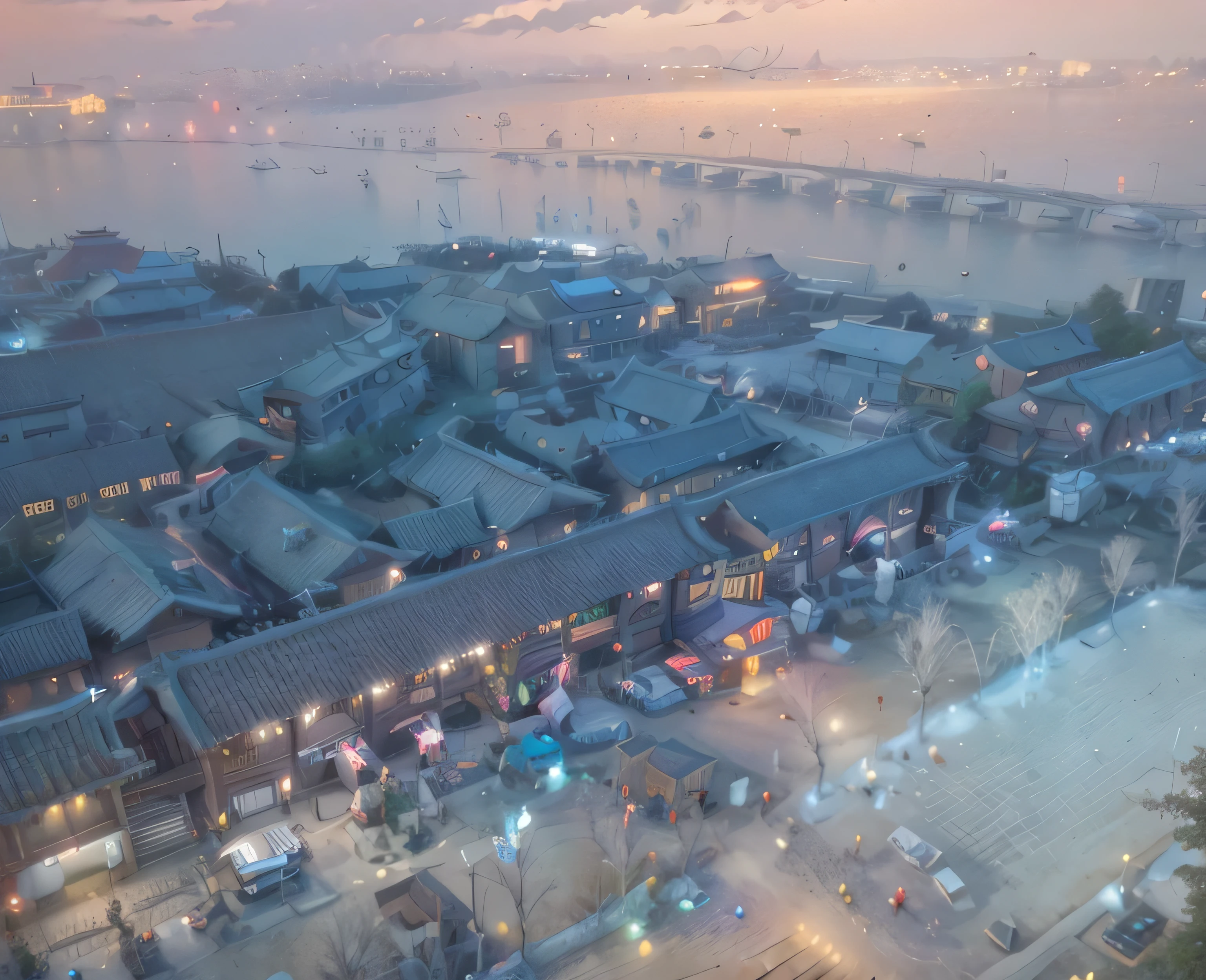 Night view of Chinese-style buildings with bright lights, Traditional Chinese city, festival. Night scenery, Night lights, gwanghwamun, from me, Night Shooting, Traditional Chinese palace, Photos taken at night, drone shot, Panorama, Look from above,Airplane flying in the night sky,Cars driving on the road,Car lights,International Gold Award,National Geographic,HD,RAW,