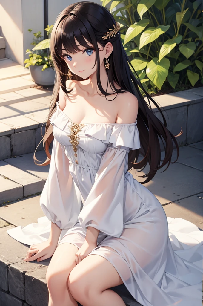 off-shoulder dress