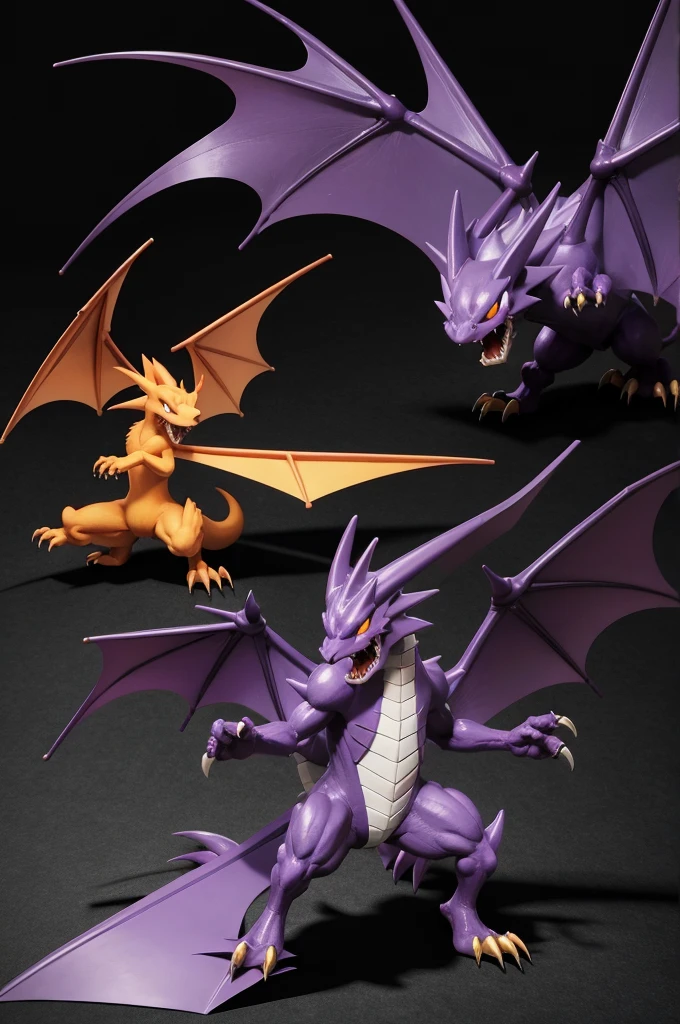 Charizard and Haunter pokémon fusion