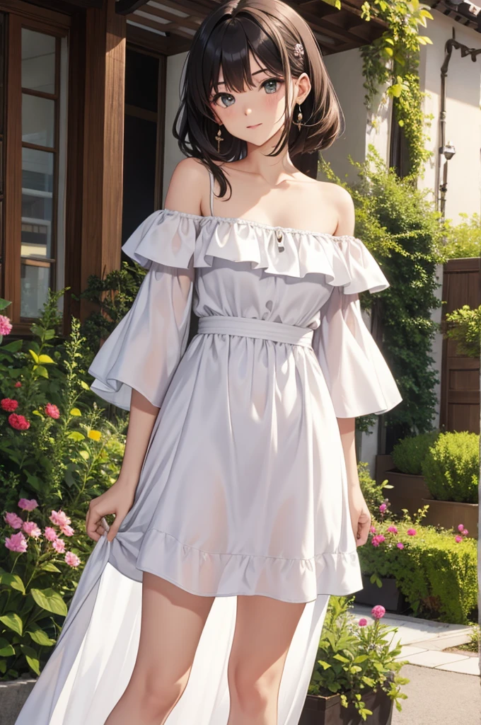 off-shoulder dress