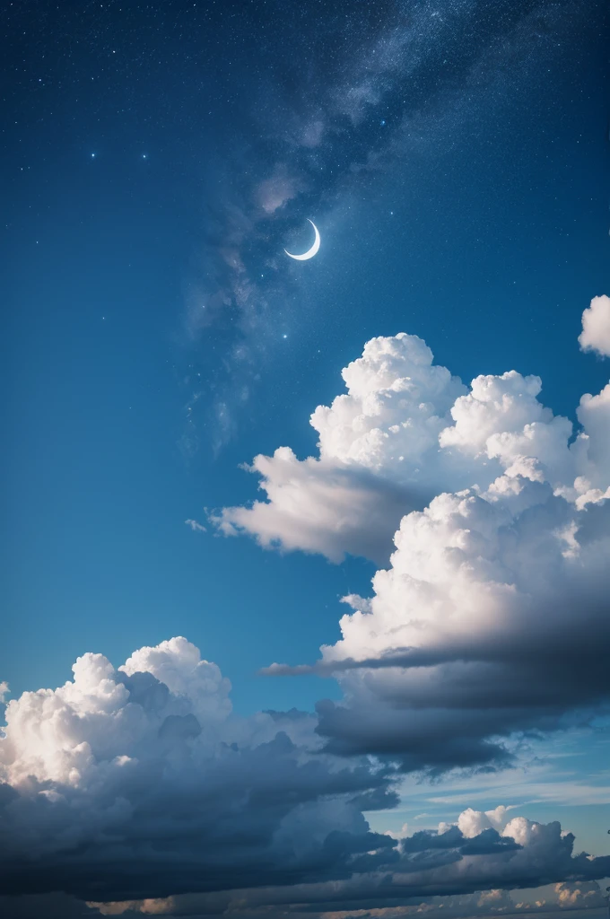 sky, clouds, moonligh, 