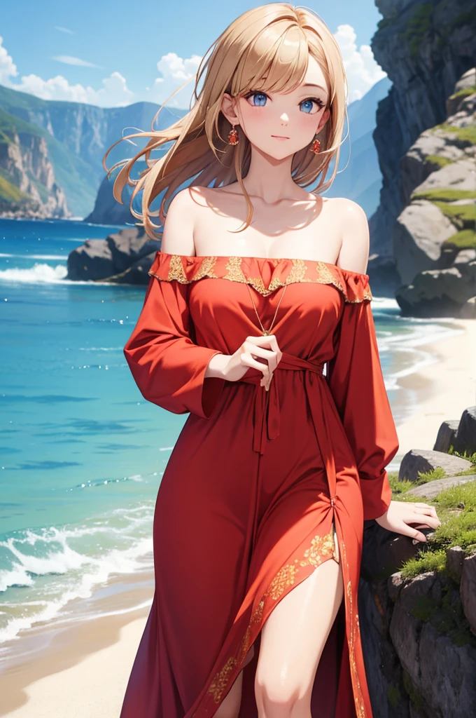 off-shoulder dress