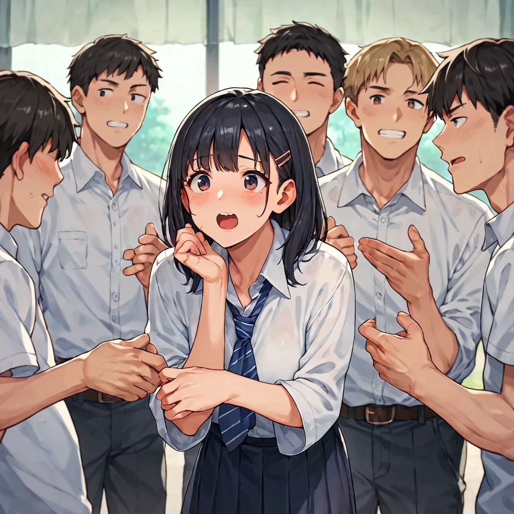 score_9, score_8_up, score_7_up, score_6_up, (score_anime),(Girls and boys), 16 students getting to know each other at school