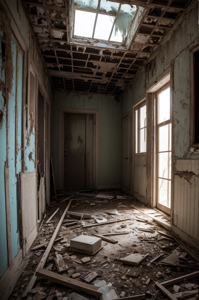 Ghost in abandoned house