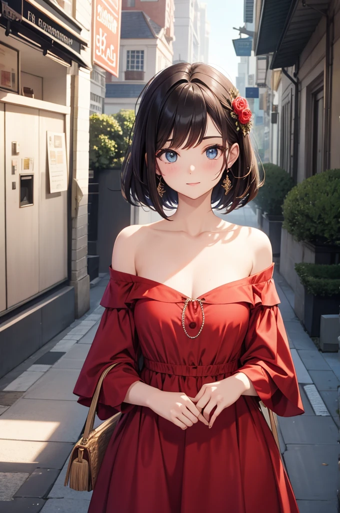 off-shoulder dress