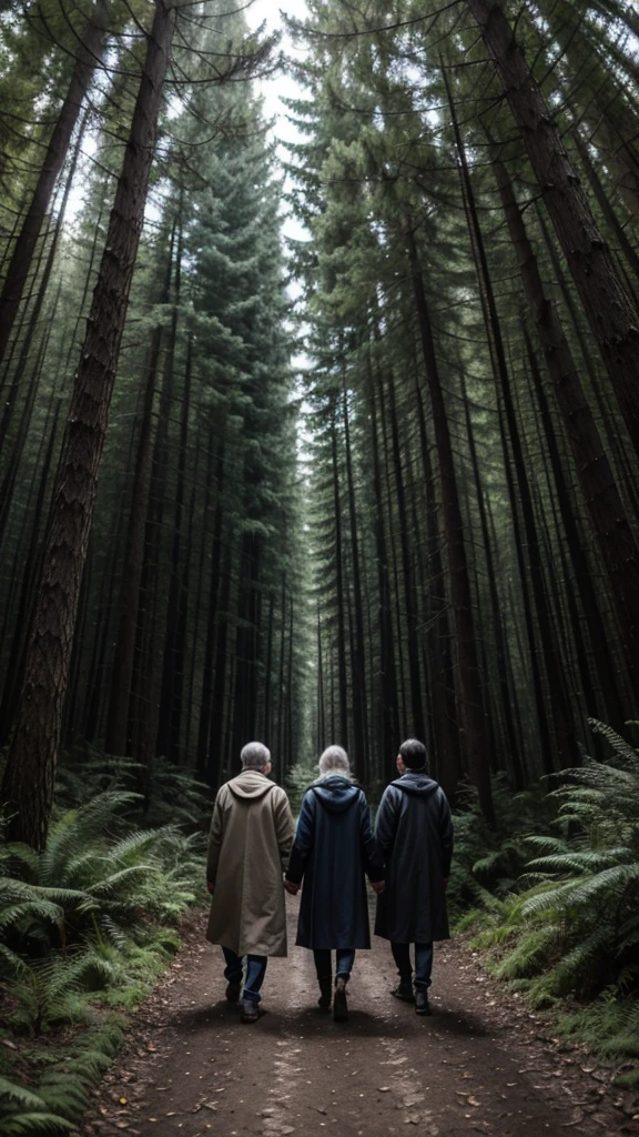 Elders in a dark forest 