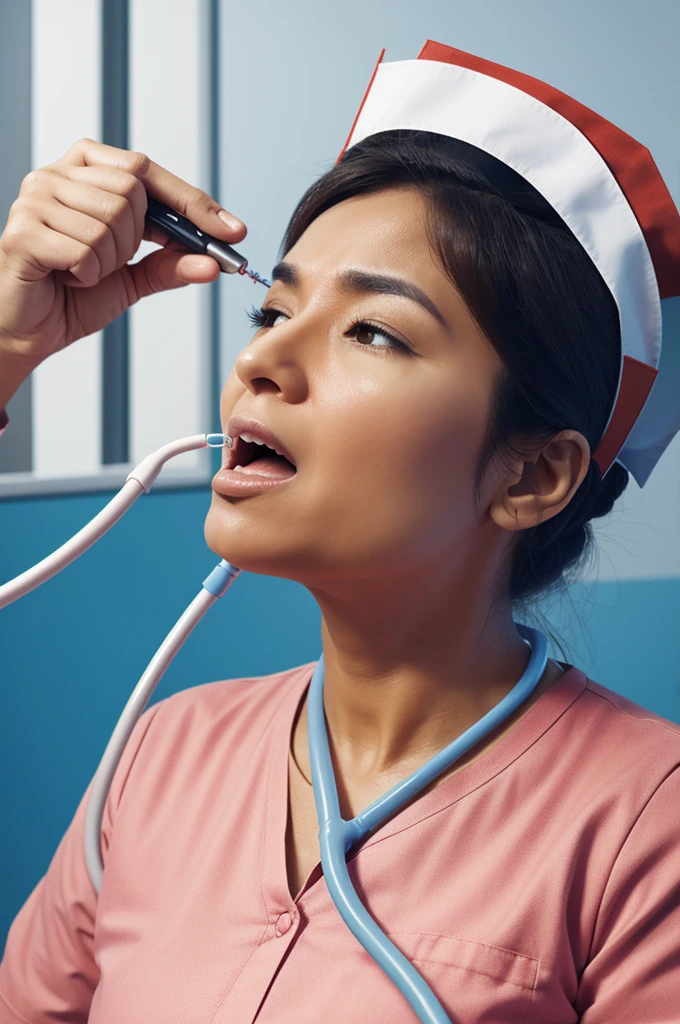 Hot nurse blowjob