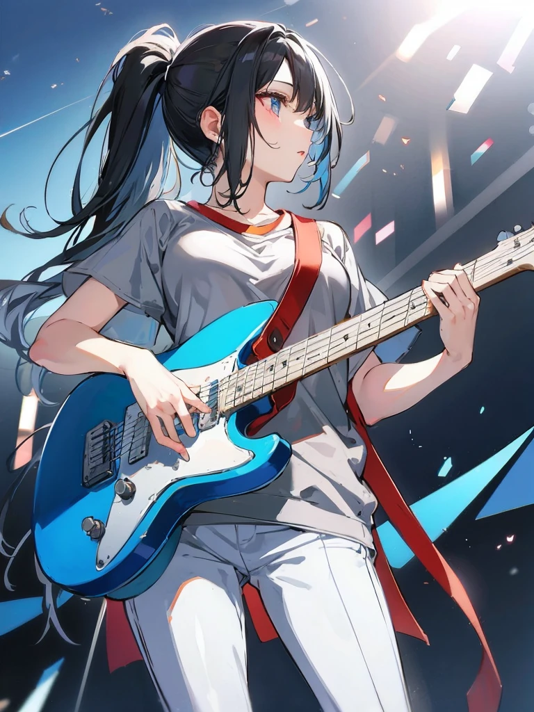 black hair