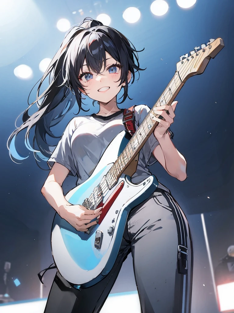 black hair