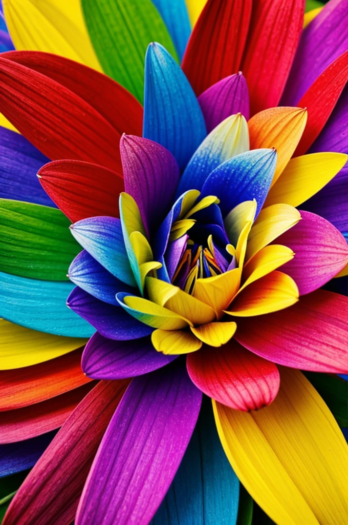 Holy spirit flower with many colors in the background