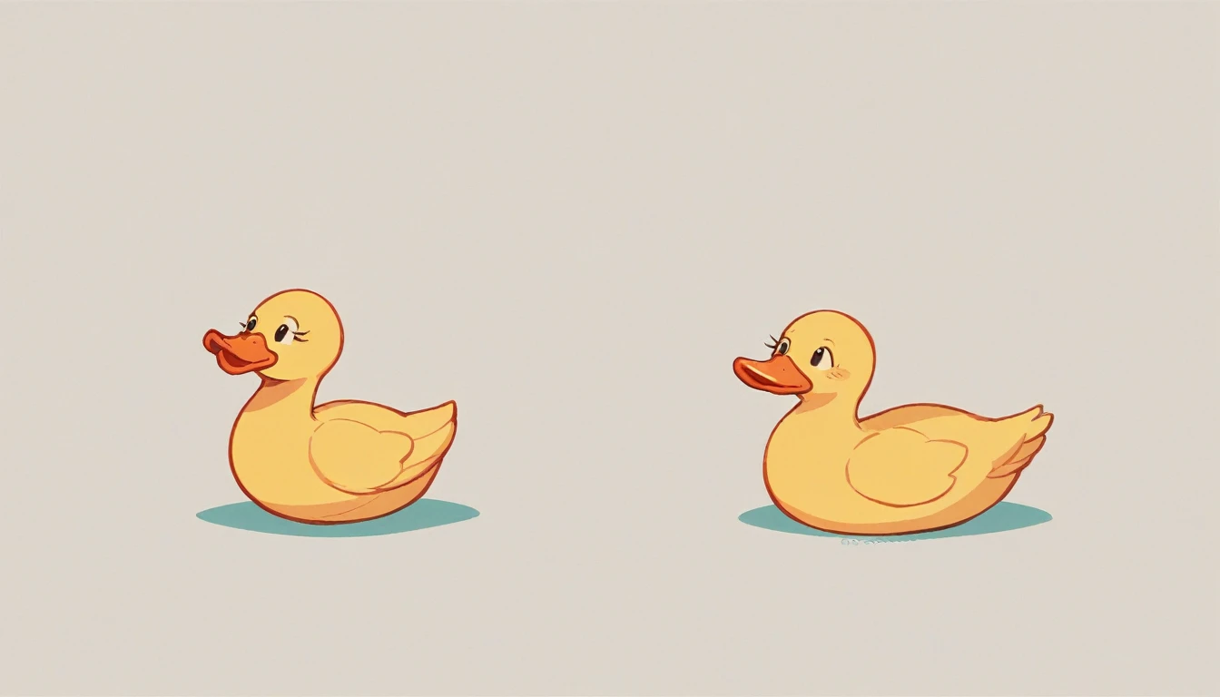 SD Main, Flat Illustration, masterpiece, Highest quality,,No humans, 1 giant golden duck、Rich