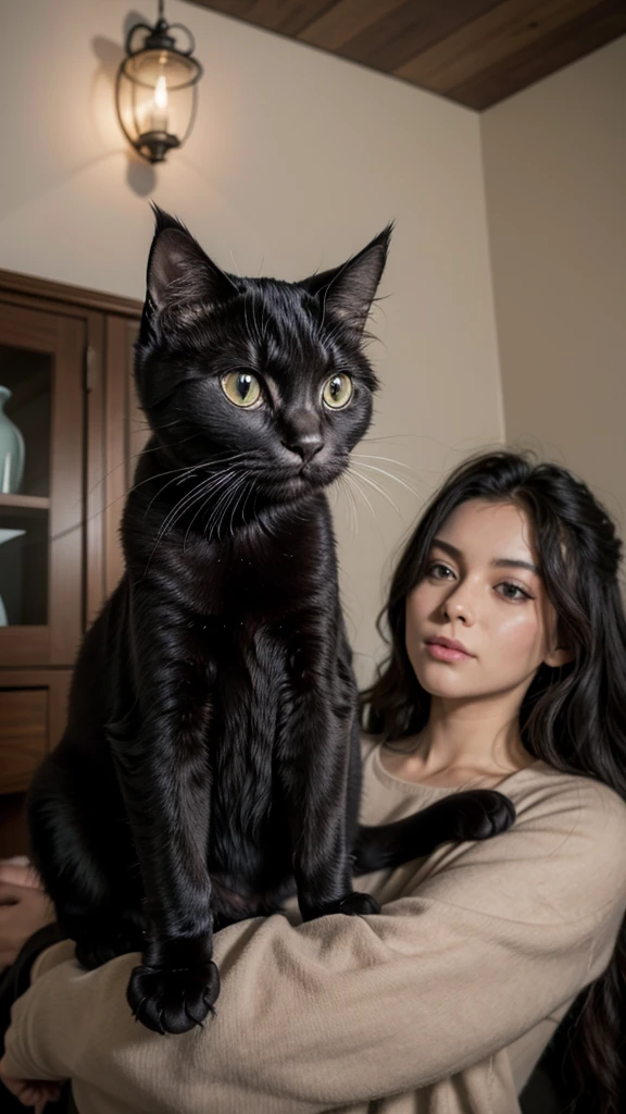 People finding a black cat in their home article