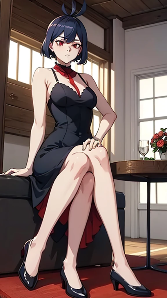 Nero , hot , legs spread , sitting , sexy