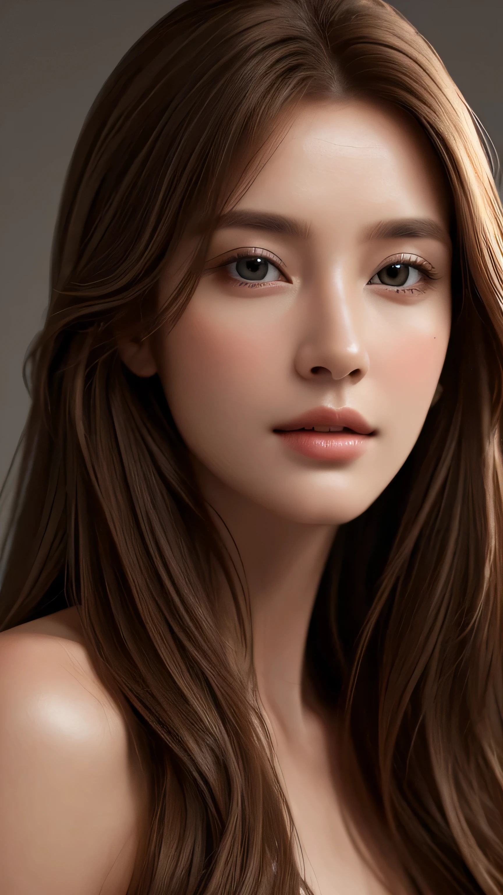 masterpiece, Highest quality, Realistic, Super detailed, In detail, High resolution, 8k wallpaper, One beautiful woman, Light brown hair, Sharp focus, Perfect dynamic composition, Beautiful attention to detail, Fine hair, Detailed and realistic skin texture, Portraiture, Model Body Type,