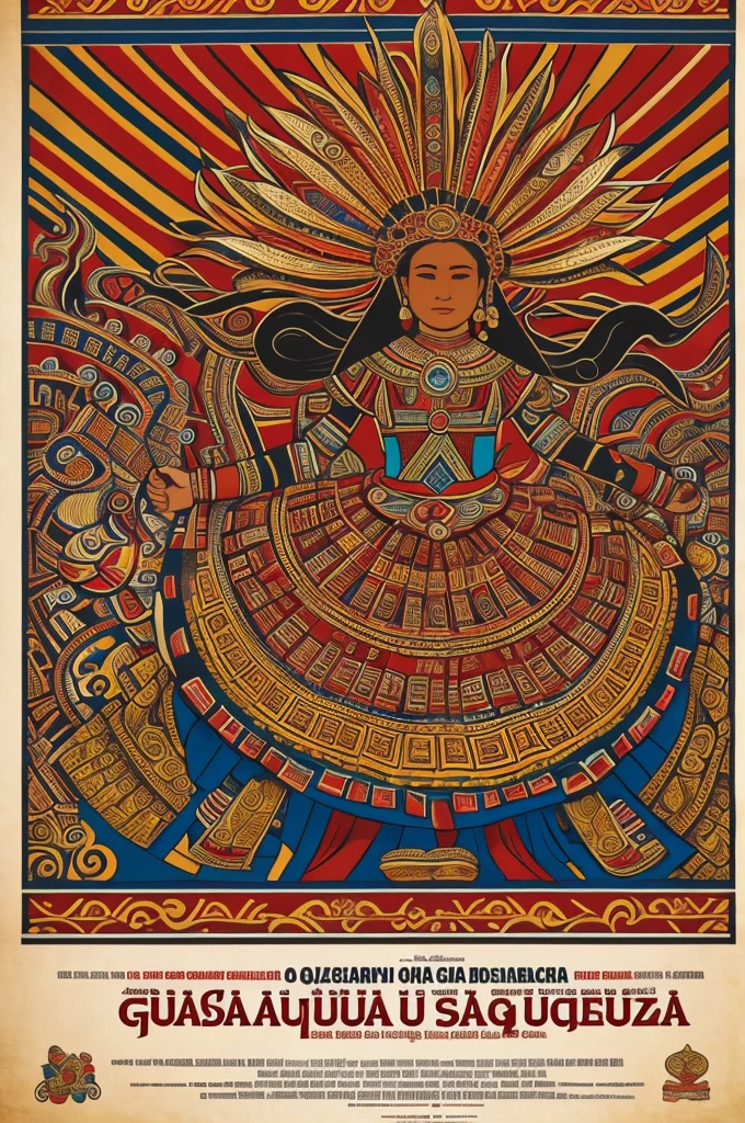 A poster about the Guelaguetza in Oaxaca with text