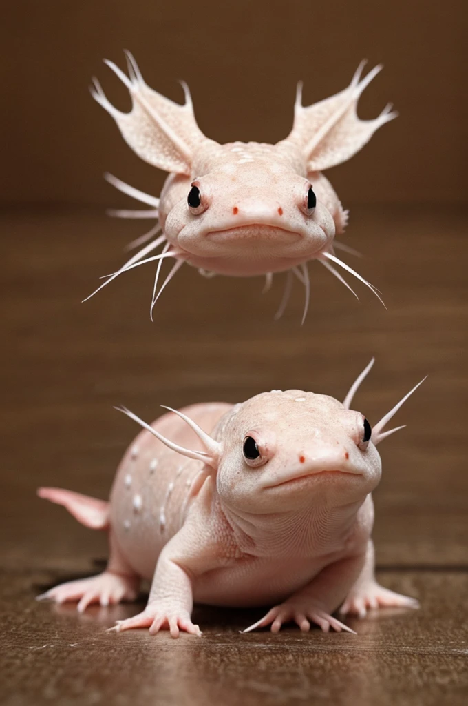 ((best quality)), ((masterpiece)), (detailed), a super cute round axolotl with a super kawaii background