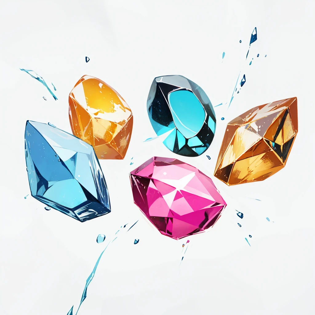 Blue Gem,An illustration,4K,8K,Highest quality