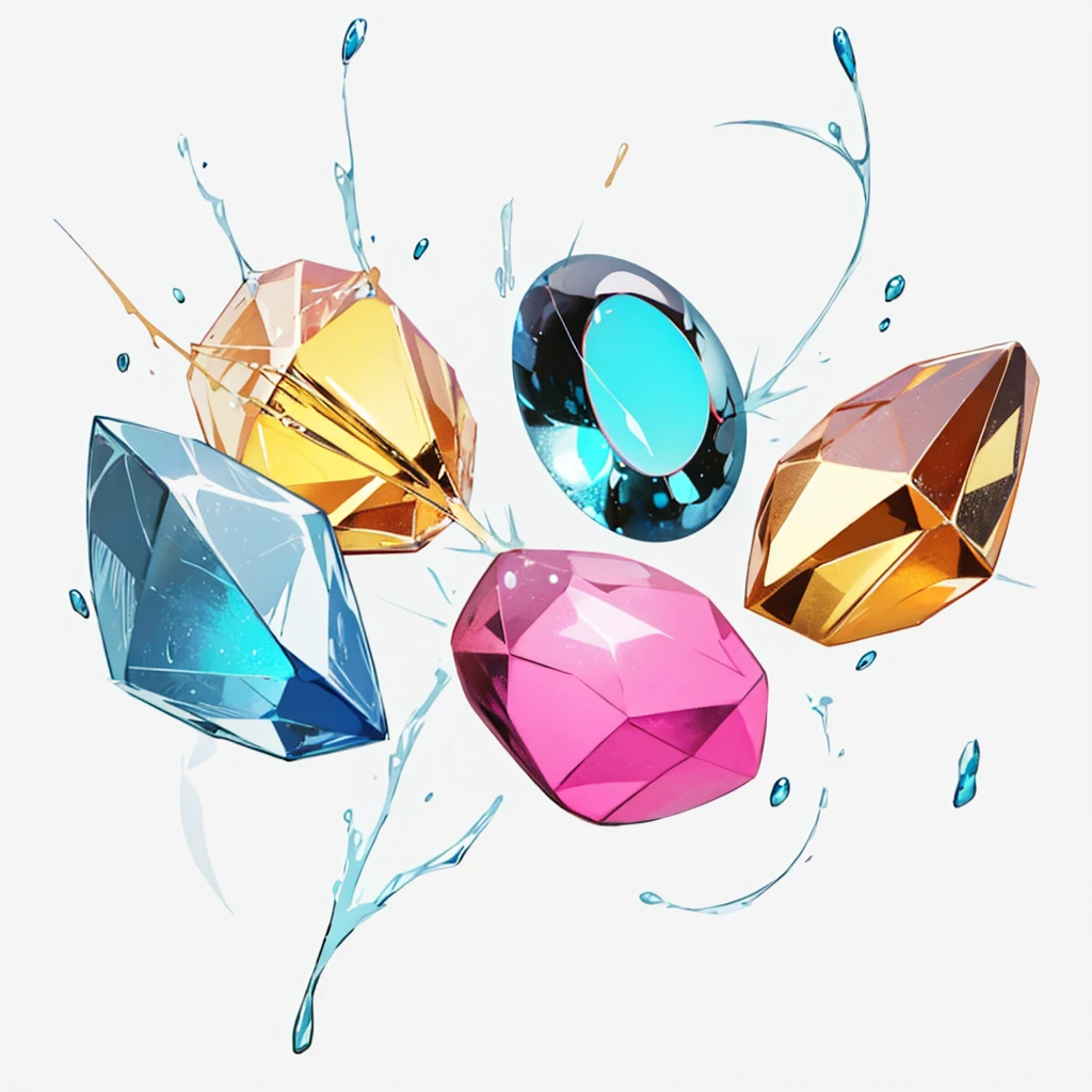 Blue Gem,An illustration,4K,8K,Highest quality