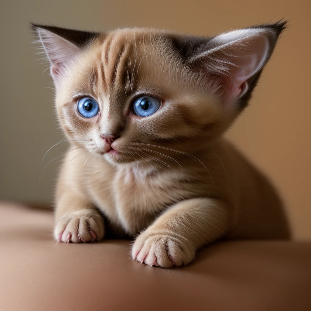 "A photo of a healthy, young Siamese kitten, high quality, HD, Full HD, 4K."
